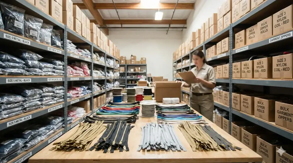 Zipper Grosir untuk Industri Fashion: Strategi Efisiensi Produksi & Kualitas Produk