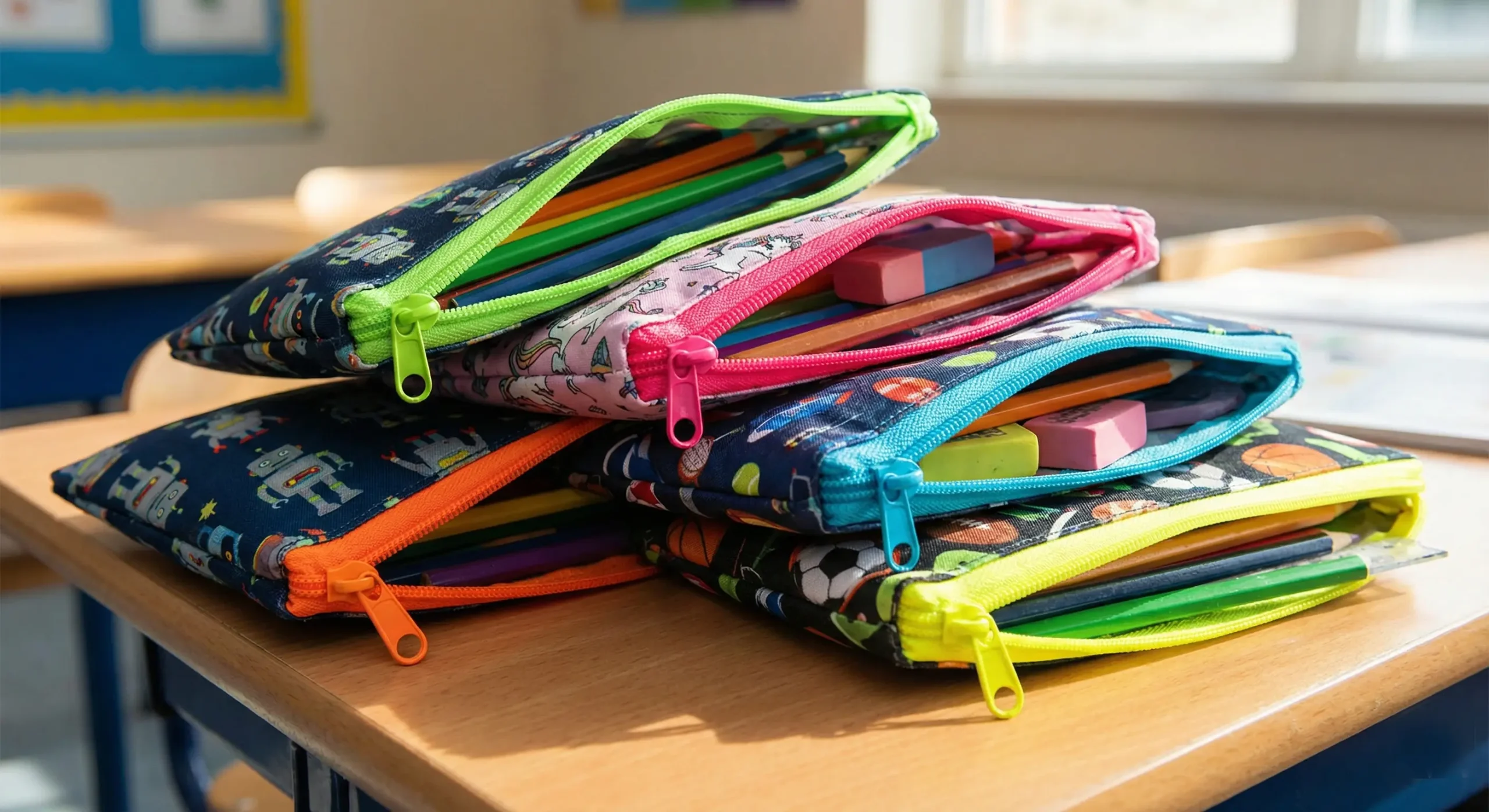 Zipper Neon Kotak Pensil: Kunci Produk Laris di Pasar Sekolah