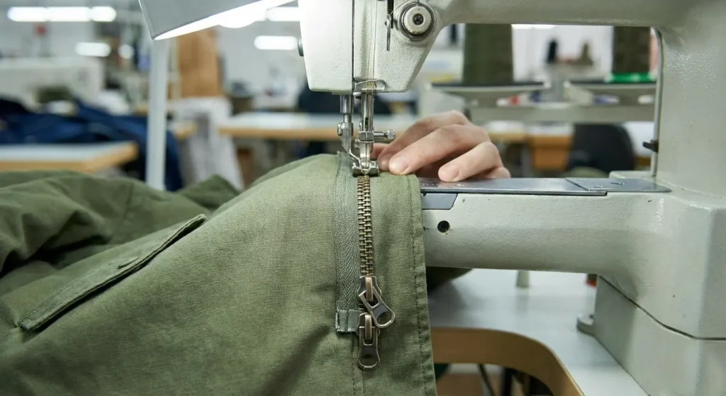 Cara pasang resleting 2 arah