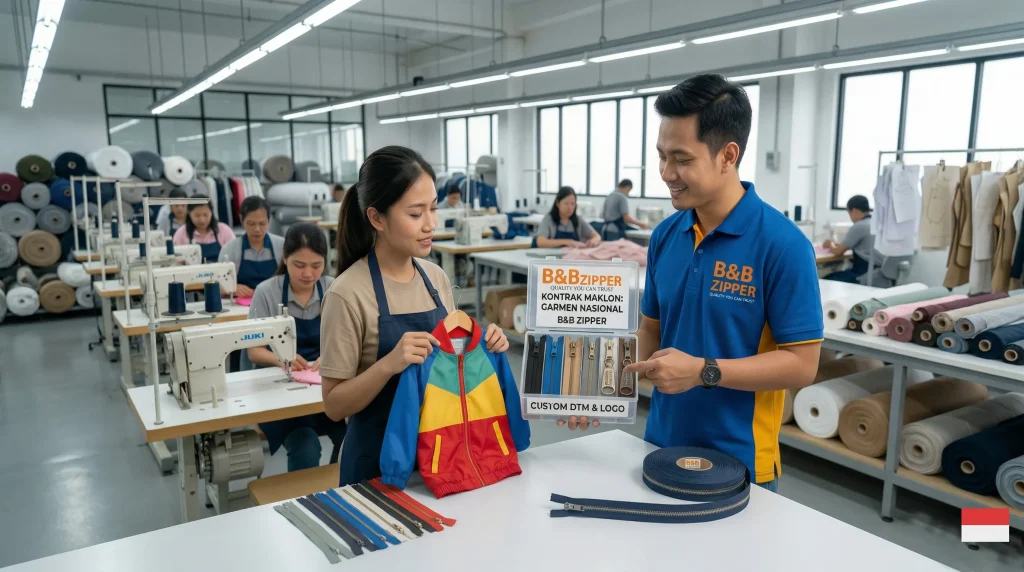 Maklon resleting pabrik