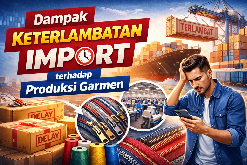 Dampak Telat Import ke Produksi Garmen