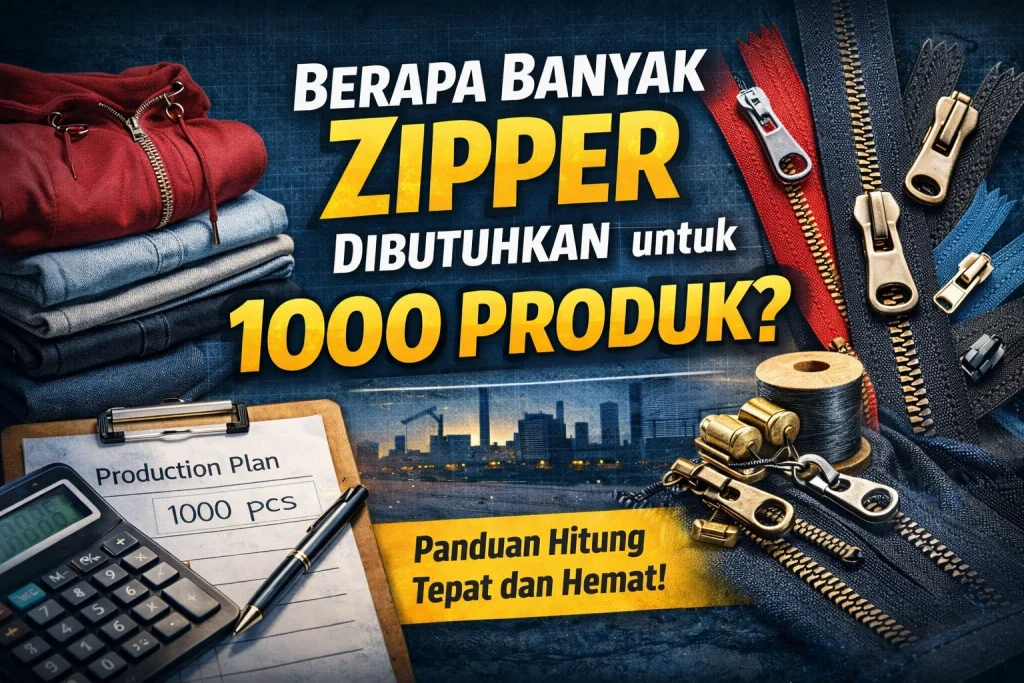 1000 Produk Butuh Berapa Zipper? Ini Cara Hitungnya