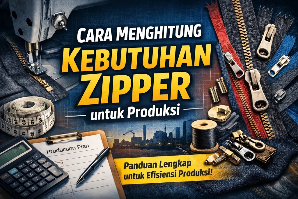 Cara Hitung Kebutuhan Zipper Produksi Tanpa Overbudget
