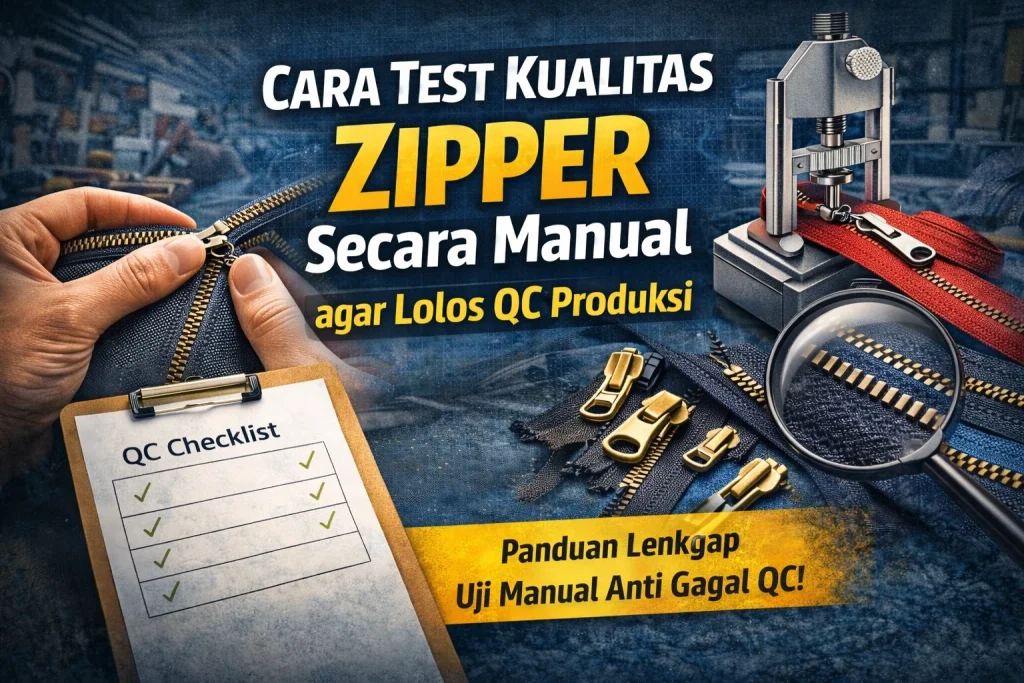 Cara Test Kualitas Zipper Manual (Anti Gagal QC)