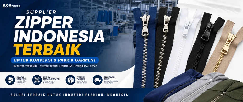 supplier zipper Indonesia terbaik