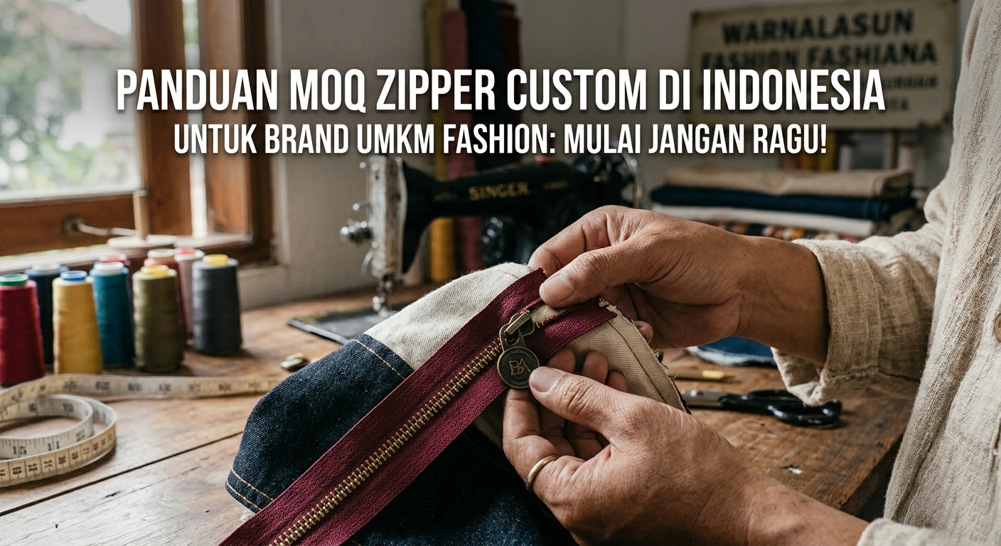 MOQ Zipper Custom Indonesia: Panduan Jujur untuk UMKM