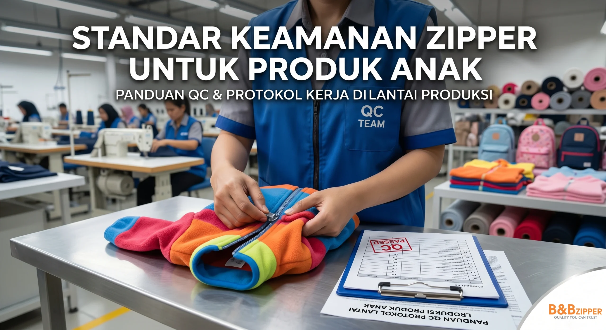 Checklist Keamanan Zipper Produk Anak: Panduan QC & Compliance