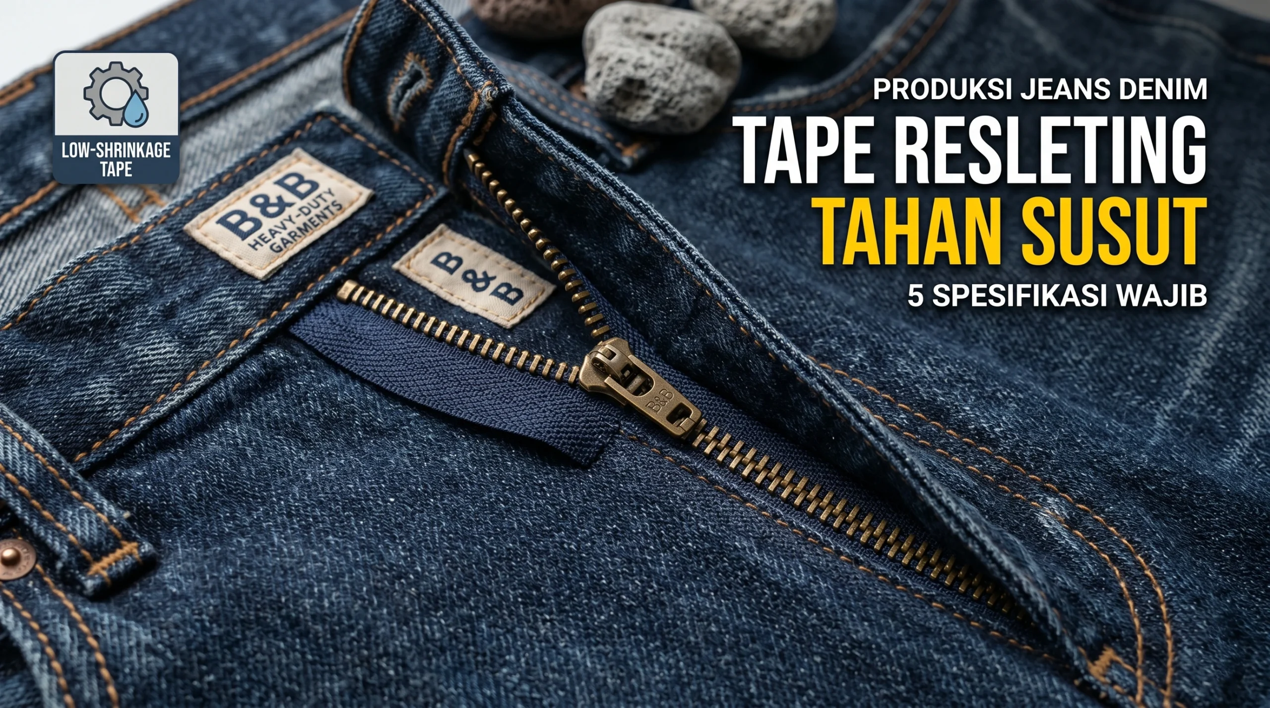 Tape Resleting Tahan Susut: 5 Spesifikasi Wajib untuk Denim