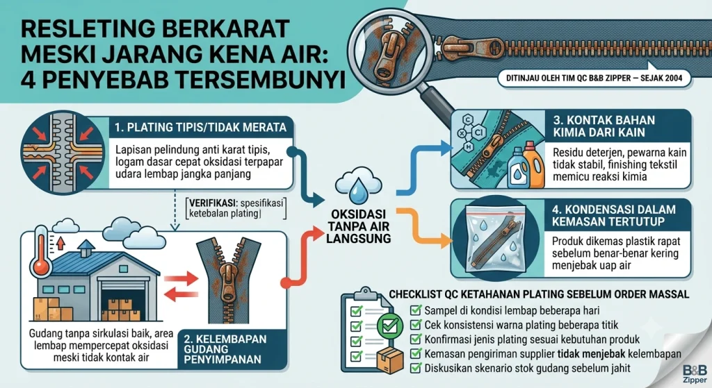 Resleting Berkarat Padahal Jarang Kena Air? Ini Sebabnya