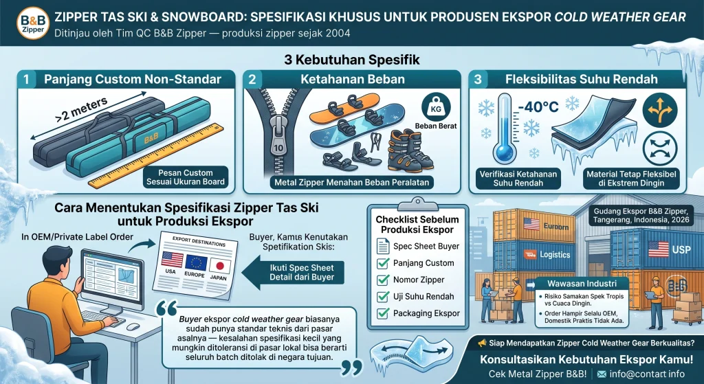 Zipper Tas Ski dan Snowboard: Ini 3 Kebutuhan Spesifiknya