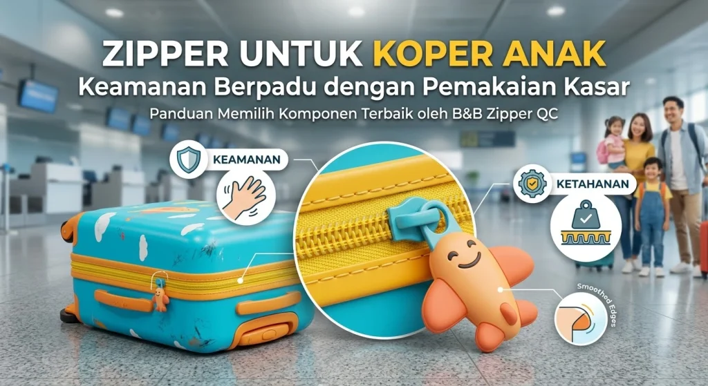 Zipper Koper Anak: 5 Standar Wajib Dipenuhi