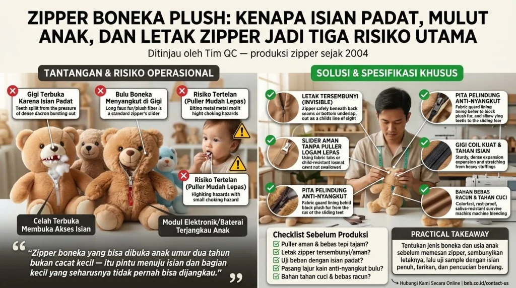 Zipper Boneka Plush: 5 Wajib Aman dan Tersembunyi