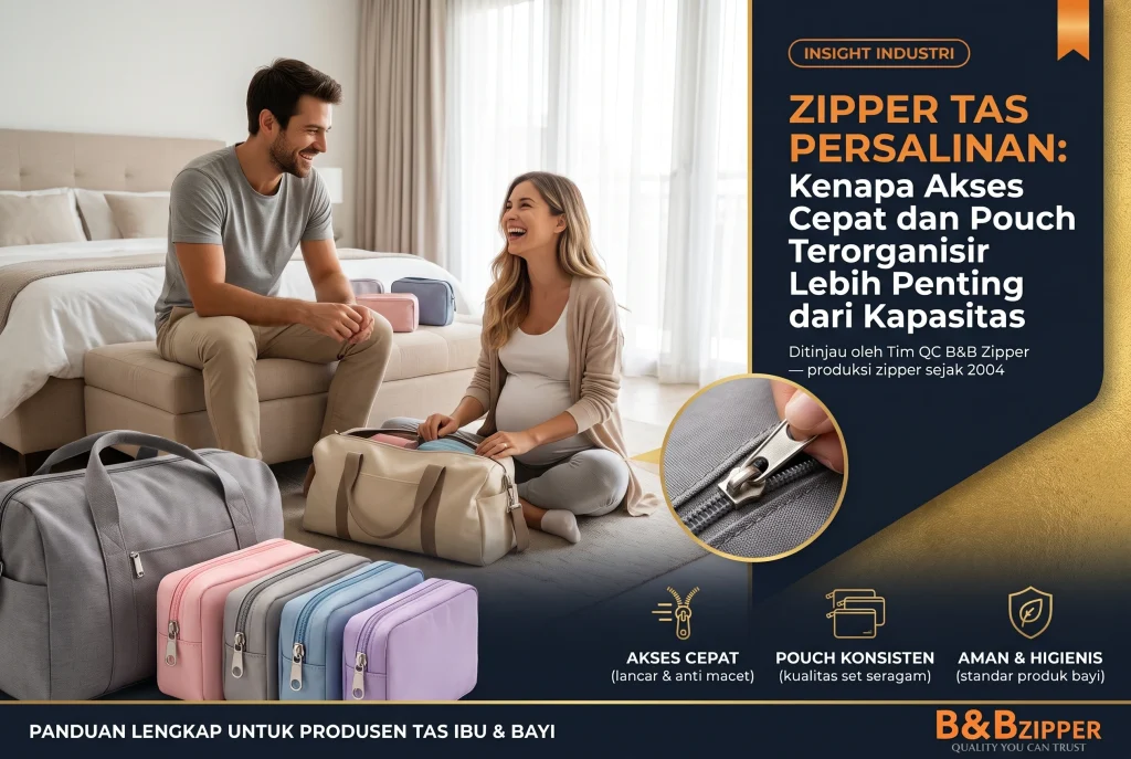 zipper tas persalinan cepat dibuka dan higienis