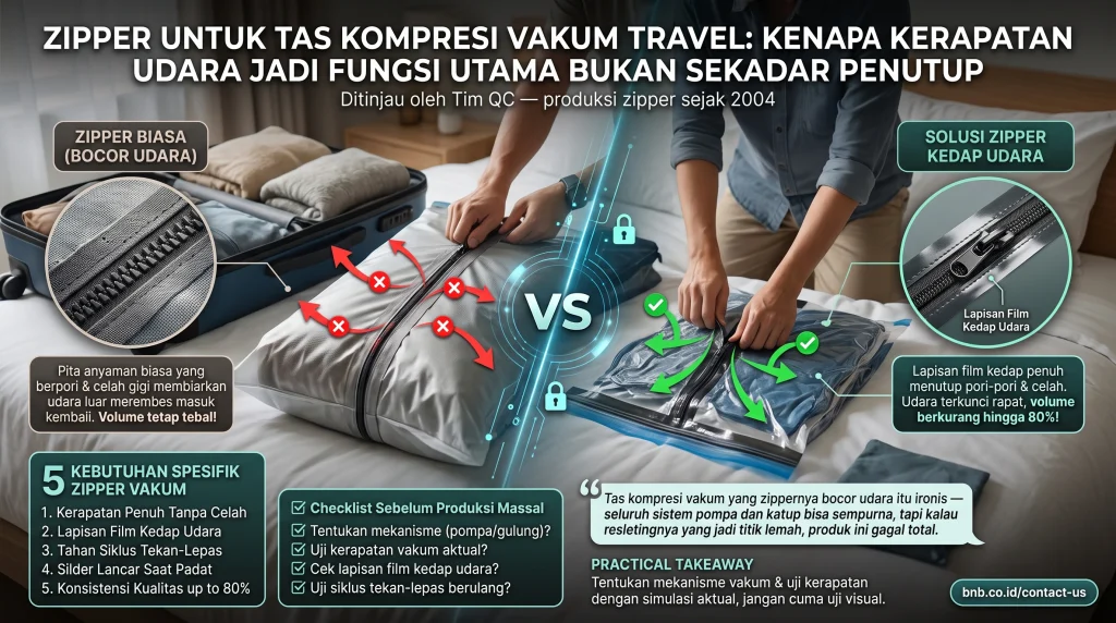 Zipper Tas Kompresi Vakum Travel: 5 Wajib Tahu